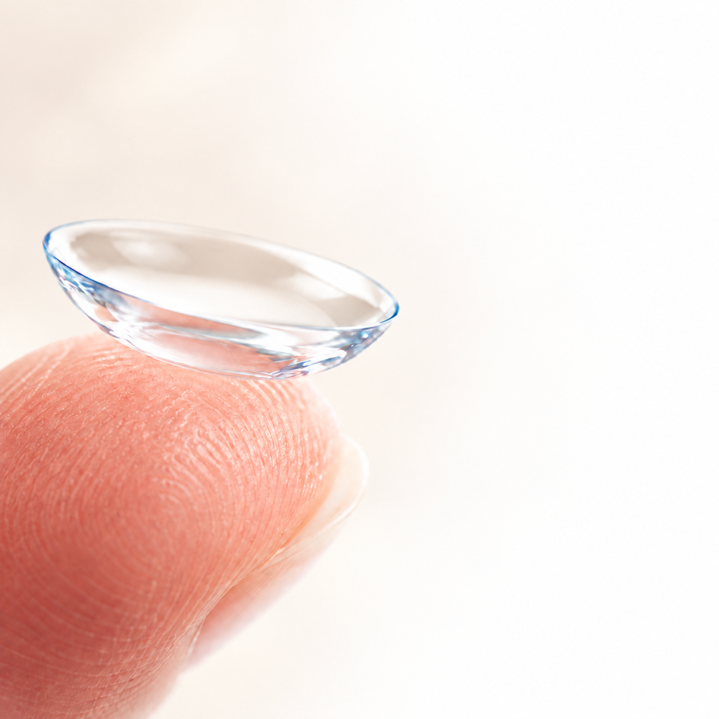 Contact lens fitting at Glassery Optometry, Sutherland Shire