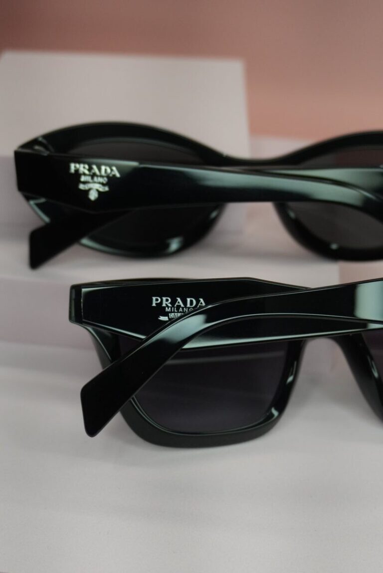 Prada eyewear in store at Glassery Optometry, Bay Central Woolooware